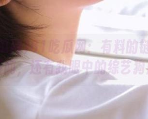 61吃瓜网：有料的链接不止于新闻，还有我眼中的综艺狗血！